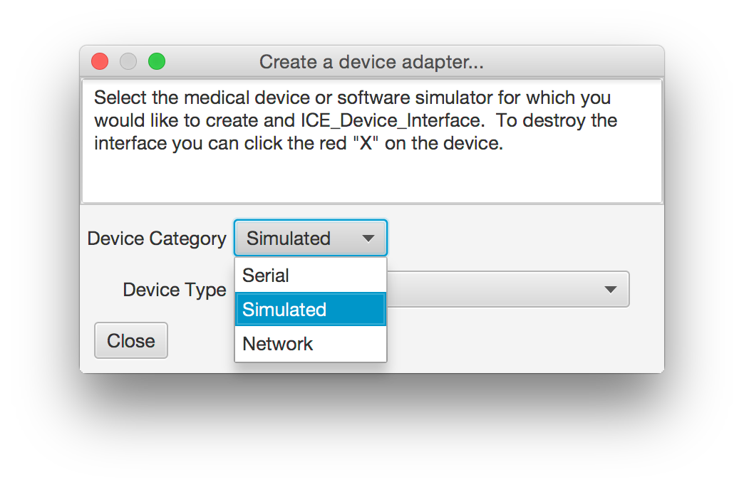 device adapter start